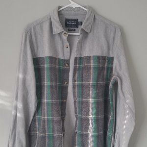 Topman Button Down Flannel